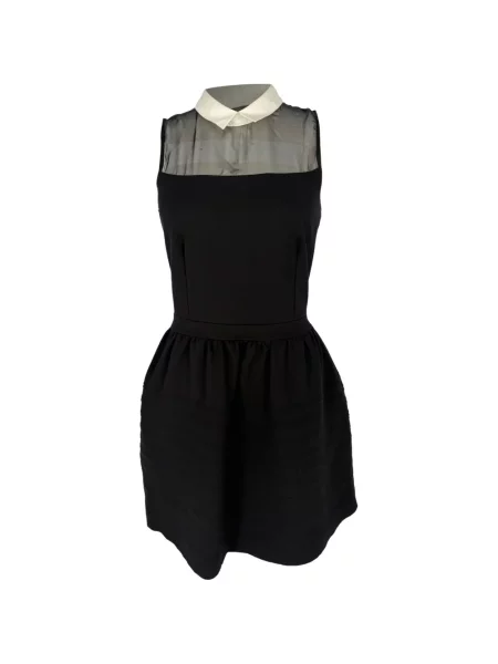 Gulerat rochie mini Maje negru