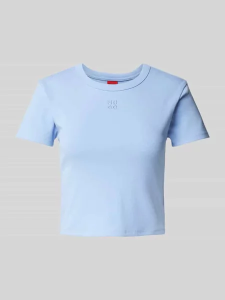 T-shirt krótki z wyhaftowanym logo model ‘Delanor’ Hugo