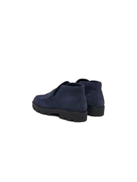 Členková obuv Tommy Hilfiger Th Enamel Charm Loafer Boot Tmavomodrá