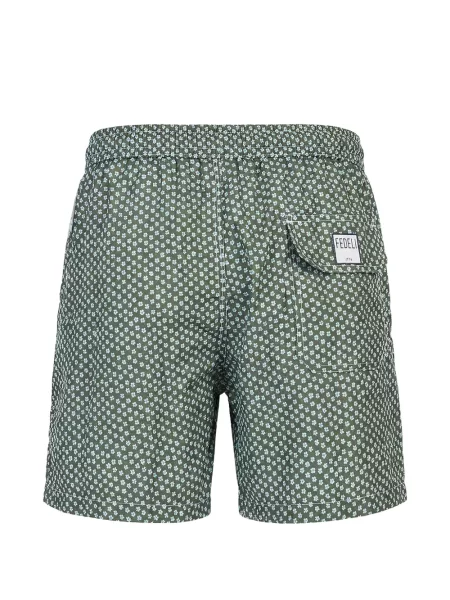Slip de baie Fedeli cu model floral cu imagine verde