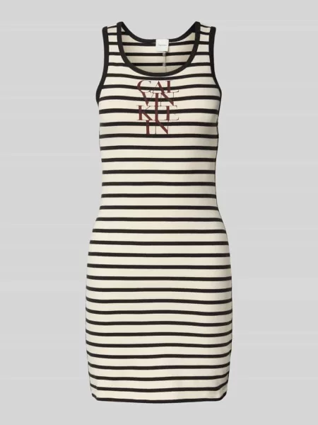 Spódnica mini z nadrukiem z logo Calvin Klein Jeans biała