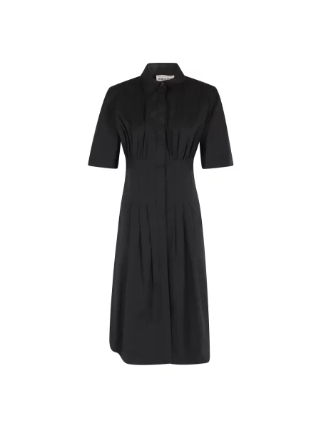 Sukienka midi Semicouture do kolan garniturowa czarna