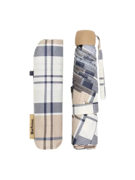 Parasol Barbour w kratę beżowy