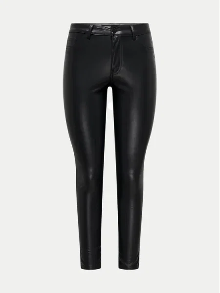 JDY Pantaloni din imitație de piele Soey Skinny Fit negru