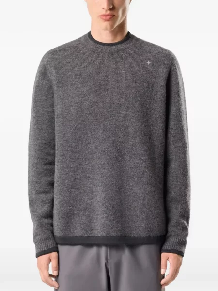 Hanorac Stone Island cu strasuri gri