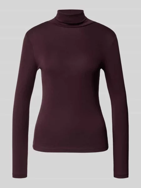 Bluzka z długim rękawem o kroju slim fit z elastycznej mieszanki bawełny model OKTOBER' Comma