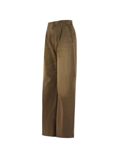 Blugi drepți Mm6 Maison Margiela maro