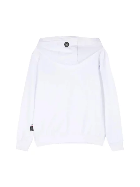 Bluza z kapturem Philipp Plein z kapturem biała