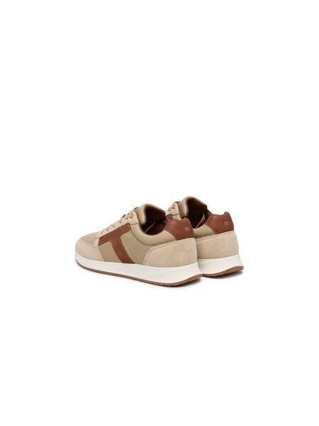 Sneakersy Tommy Hilfiger Elevated Hilfiger Mix Runner béžová