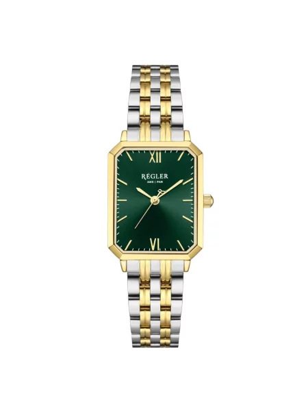 Régler Ceas analogic Régler Élégance Steel Bicolor Silver/Gold Green auriu verde
