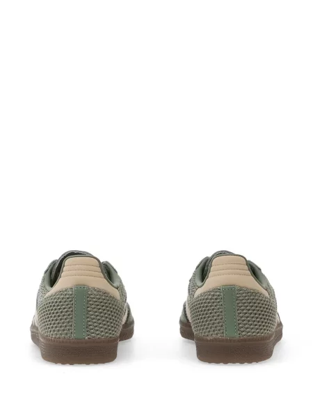 Drumeții sneakerși Adidas Samba cu dungi verde