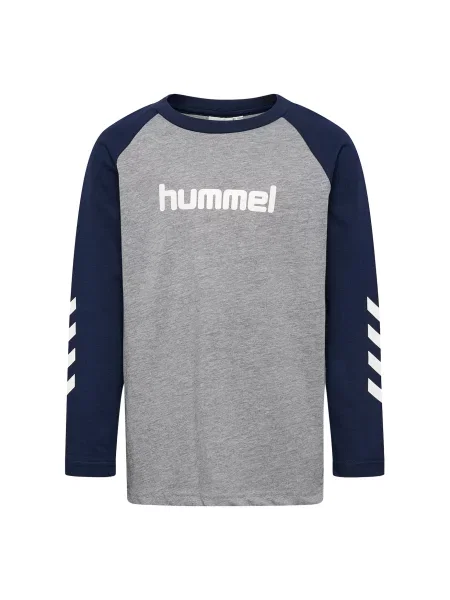 Hummel Tricou funcțional albastru marin / gri amestecat alb