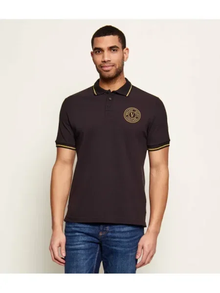 Versace Jeans Couture Tricou auriu negru
