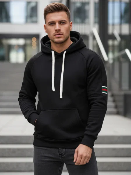 Hoodie Dstreet s kapuco črna