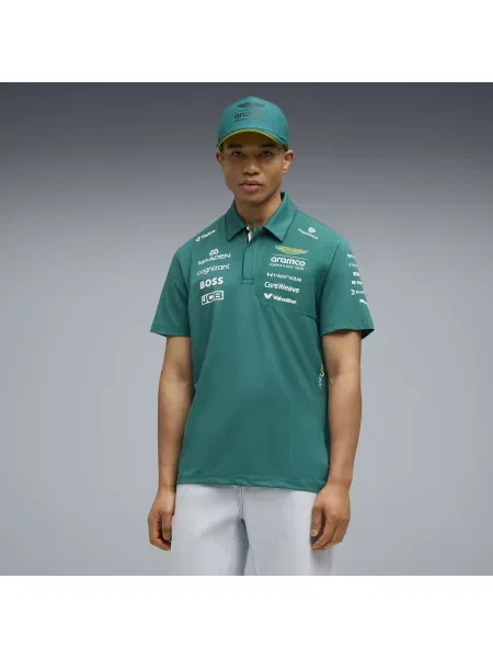 Replika koszulki polo unisex PUMA × ASTON MARTIN ARAMCO TEAM Akcesoria S zielony