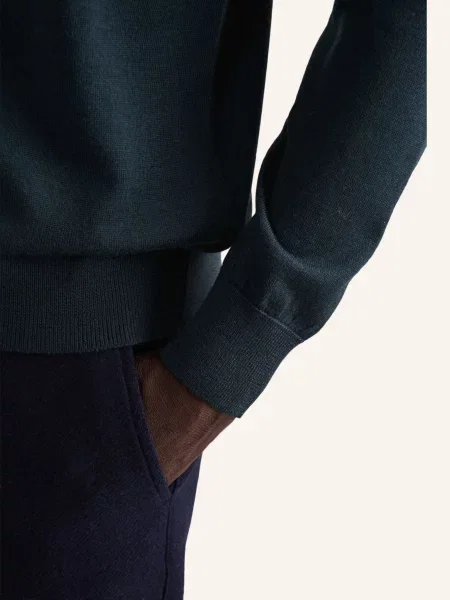 Seidensticker Kamizelka Swetrowa Sweter O Kroju Regular Fit gruen zielona