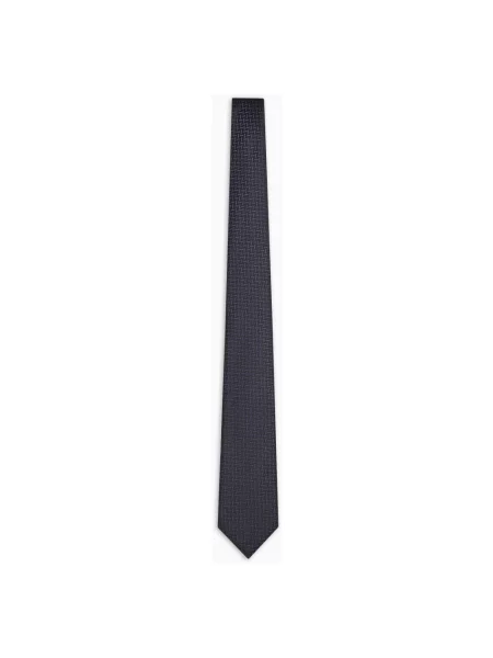 Krawat Emporio Armani elegancki niebieski