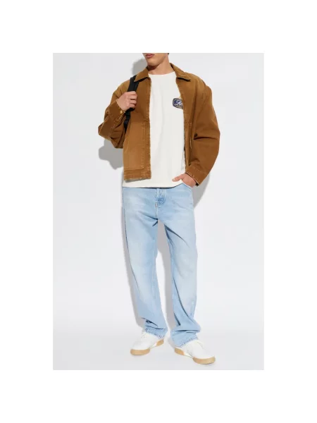 RHUDE T-shirt beżowa