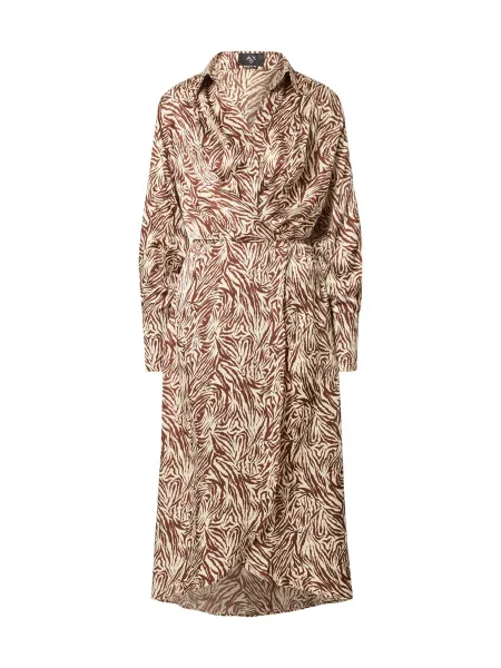 AX Paris Dolga srajca svetlo / rjava bež