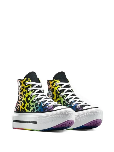 Sneakerși Converse Chuck 70 cu broderie cu platformă alergare alb