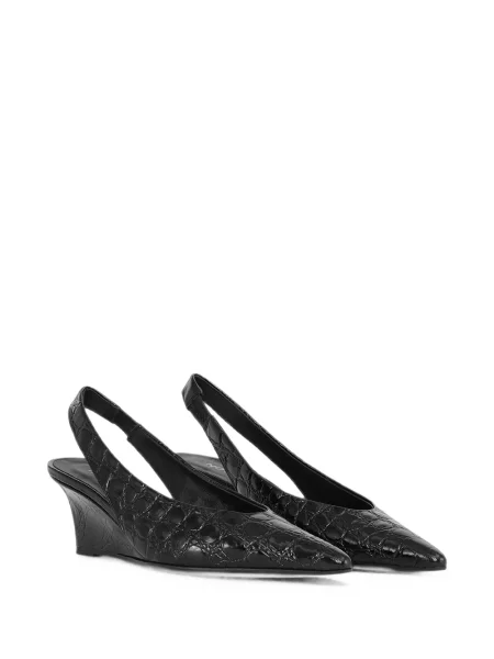 Pantofi cu toc Notabene slingback negru