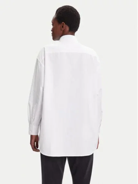 Tommy Jeans Marškiniai Badge Oversize balta