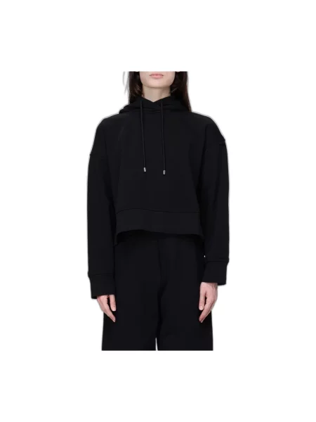 Bluza z kapturem Sportmax z logo czarna