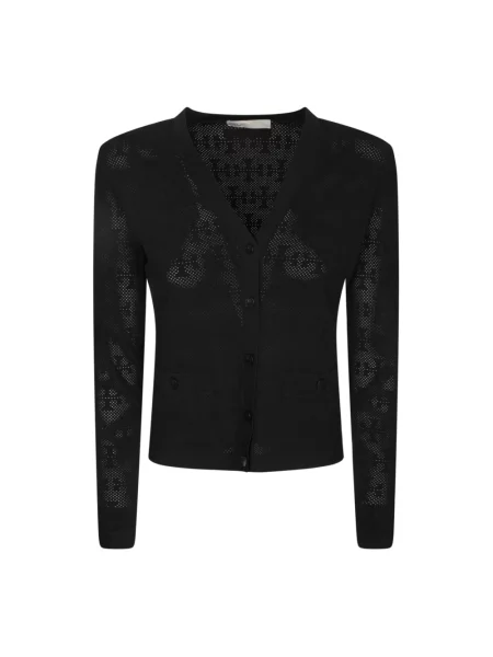 Kardigan Tory Burch żakardowy czarny