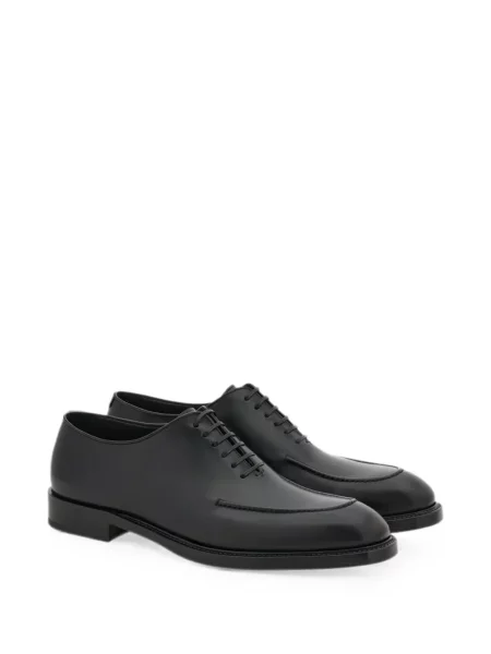 Oxford Ferragamo din țesătură twill negru