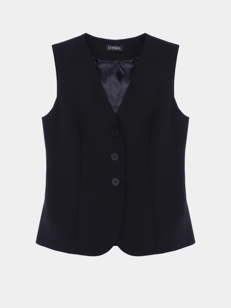Жилет Braska поліестер/еластан чорний