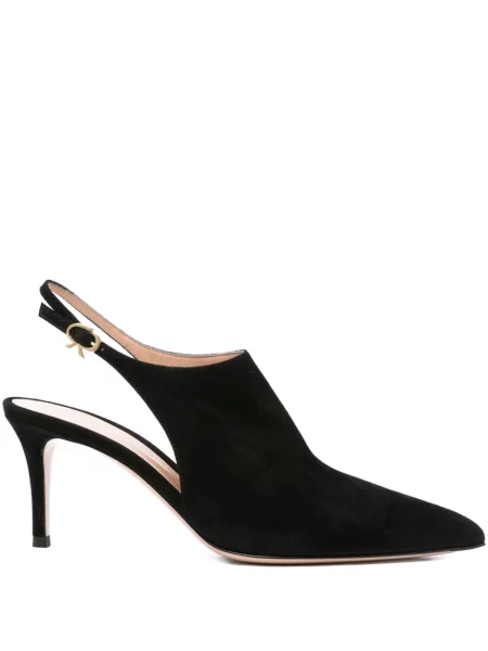 Pantofi cu toc Gianvito Rossi slingback negru
