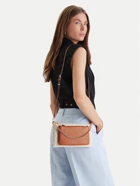 Kabelka MICHAEL Michael Kors Jet Set Écru