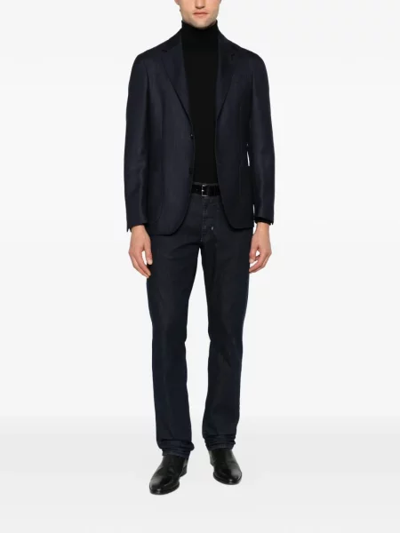 Lung sacou Lardini albastru