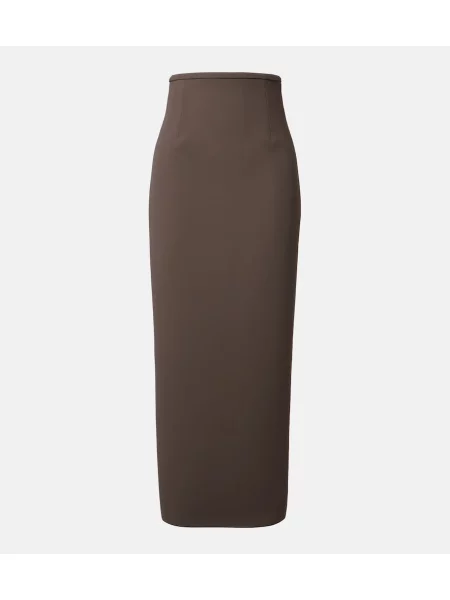 Fusta maxi Khaite gri
