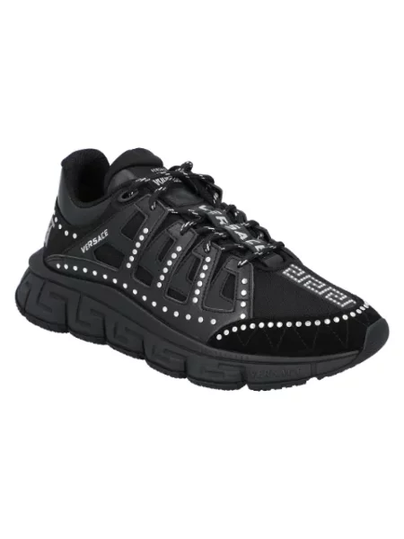 Sneakersy Versace skórzane czarne
