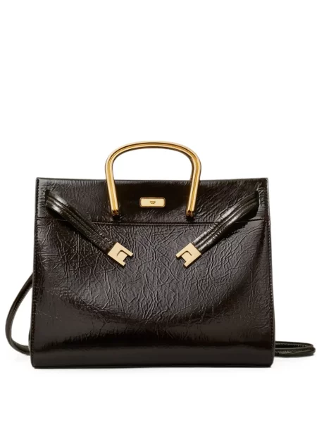 Geantă shopper Tory Burch maro