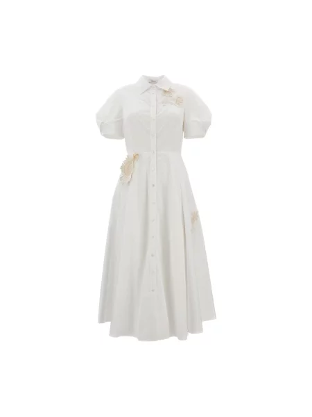Sukienka koszulowa Erdem biała
