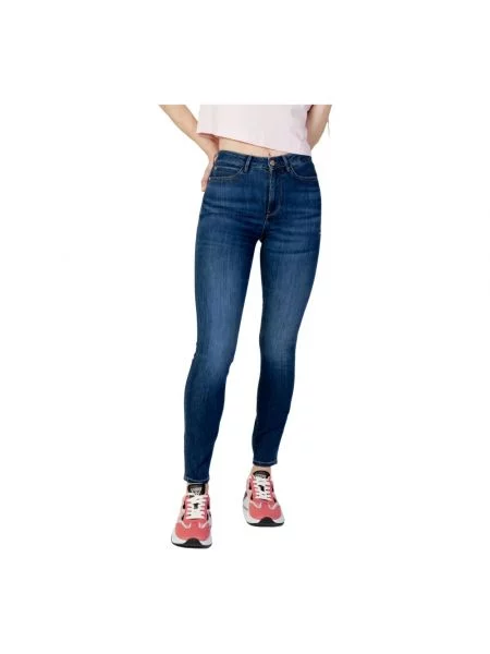 Jeansy skinny Guess niebieskie