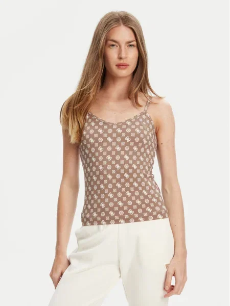 Топ Guess кафяво