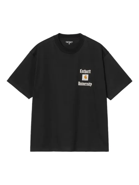 Tricou Carhartt Wip cu motiv cu inimi negru