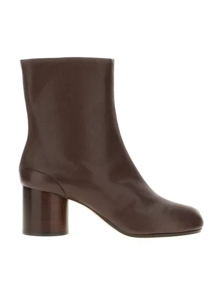 Botki Maison Margiela skórzane brązowe