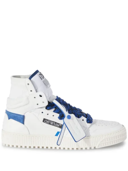Sneakerși Off-white din piele alb