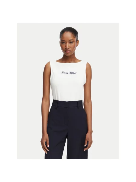 Tommy Hilfiger Felső Classic Regular Fit fehér