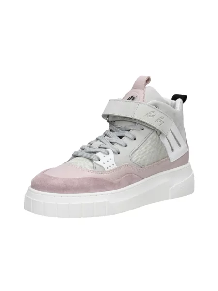 Sneakersy Red Rag skórzane czerwone