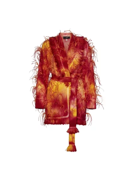 Kardigan Alanui w piórka żółty