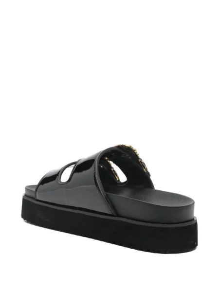Sandale Versace Jeans Couture cu platformă negru