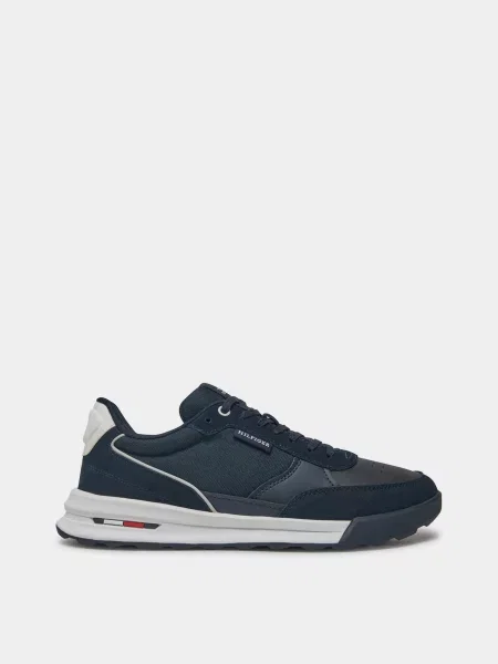Кожаные кроссовки Tommy Hilfiger синие
