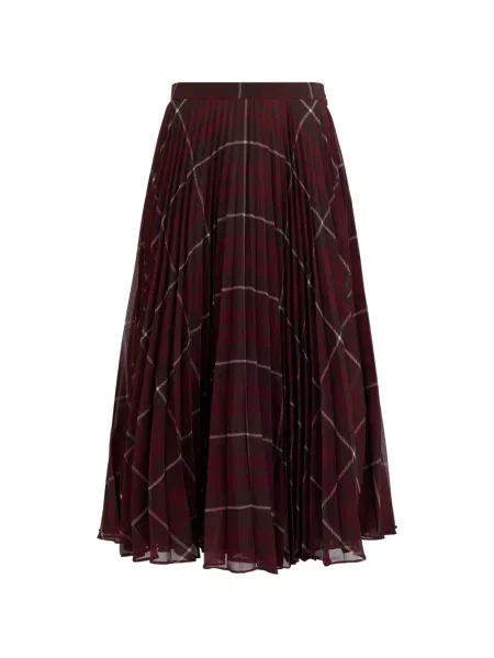 Kostkované sukně Max Mara červené