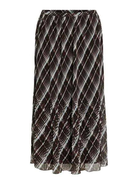 VILA Fustă VIDALIANA albastru pastel / negru alb