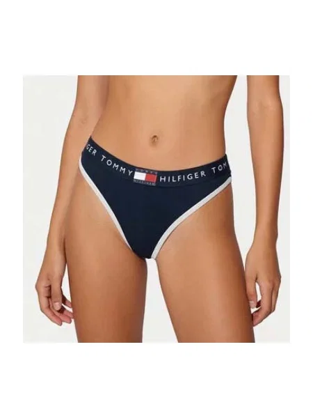 Tommy Hilfiger Underwear String bugyik tengerészkék / piros / fehér kék